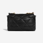Pre-owned Chanel bag 19 Large Flap Bag Lambskin Black Black Back | Sell your designer bag on Saclab.com