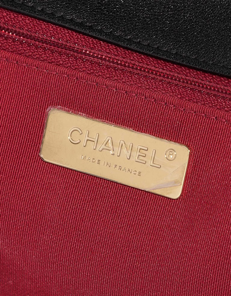 Pre-owned Chanel bag 19 Large Flap Bag Lambskin Black Black Logo | Sell your designer bag on Saclab.com