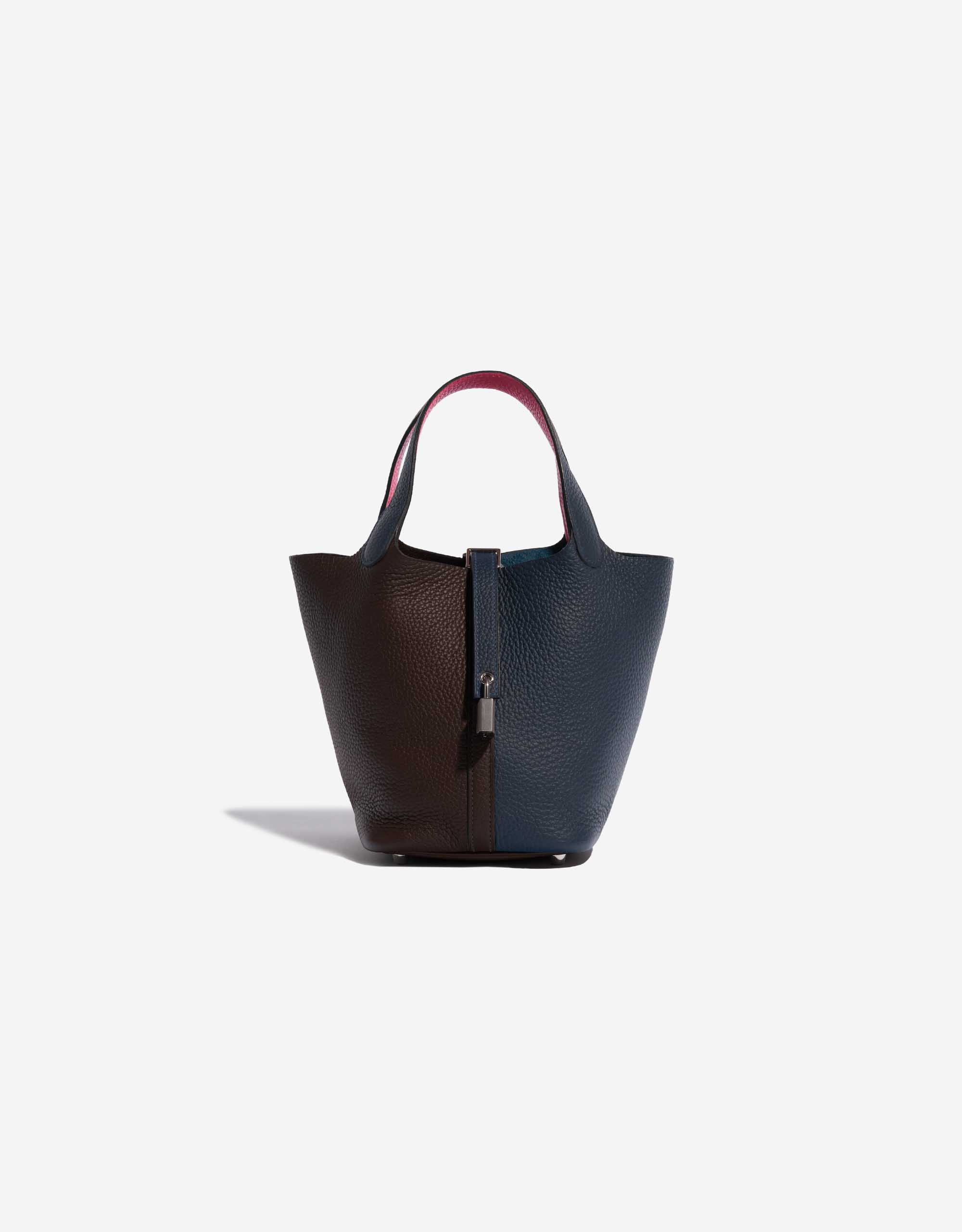 Picotin leather tote Hermès Burgundy in Leather - 17444259