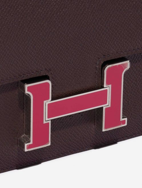 Pre-owned Hermès bag Constance 18 Epsom Rouge Sellier / Framboise Red Closing System | Sell your designer bag on Saclab.com