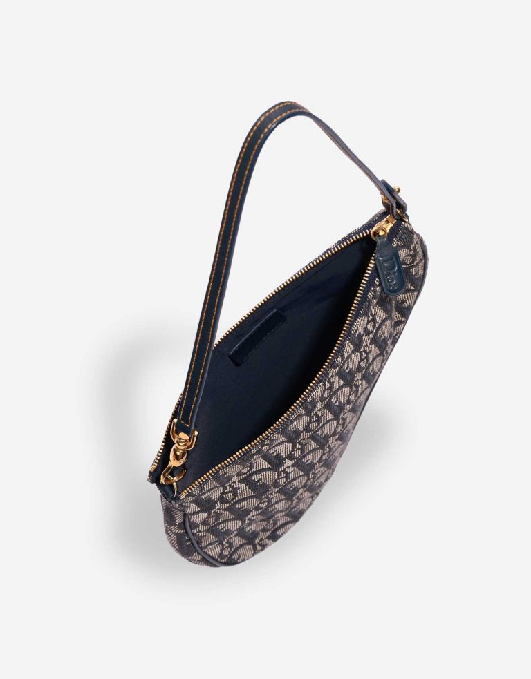 Gebrauchte Dior Tasche Saddle Clutch Oblique Jacquard Blue Blue Inside | Verkaufen Sie Ihre Designer-Tasche auf Saclab.com