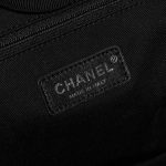 Pre-owned Chanel bag Deauville Medium Canvas Black Black Logo | Sell your designer bag on Saclab.com