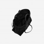 Pre-owned Chanel bag Deauville Medium Canvas Black Black Inside | Sell your designer bag on Saclab.com