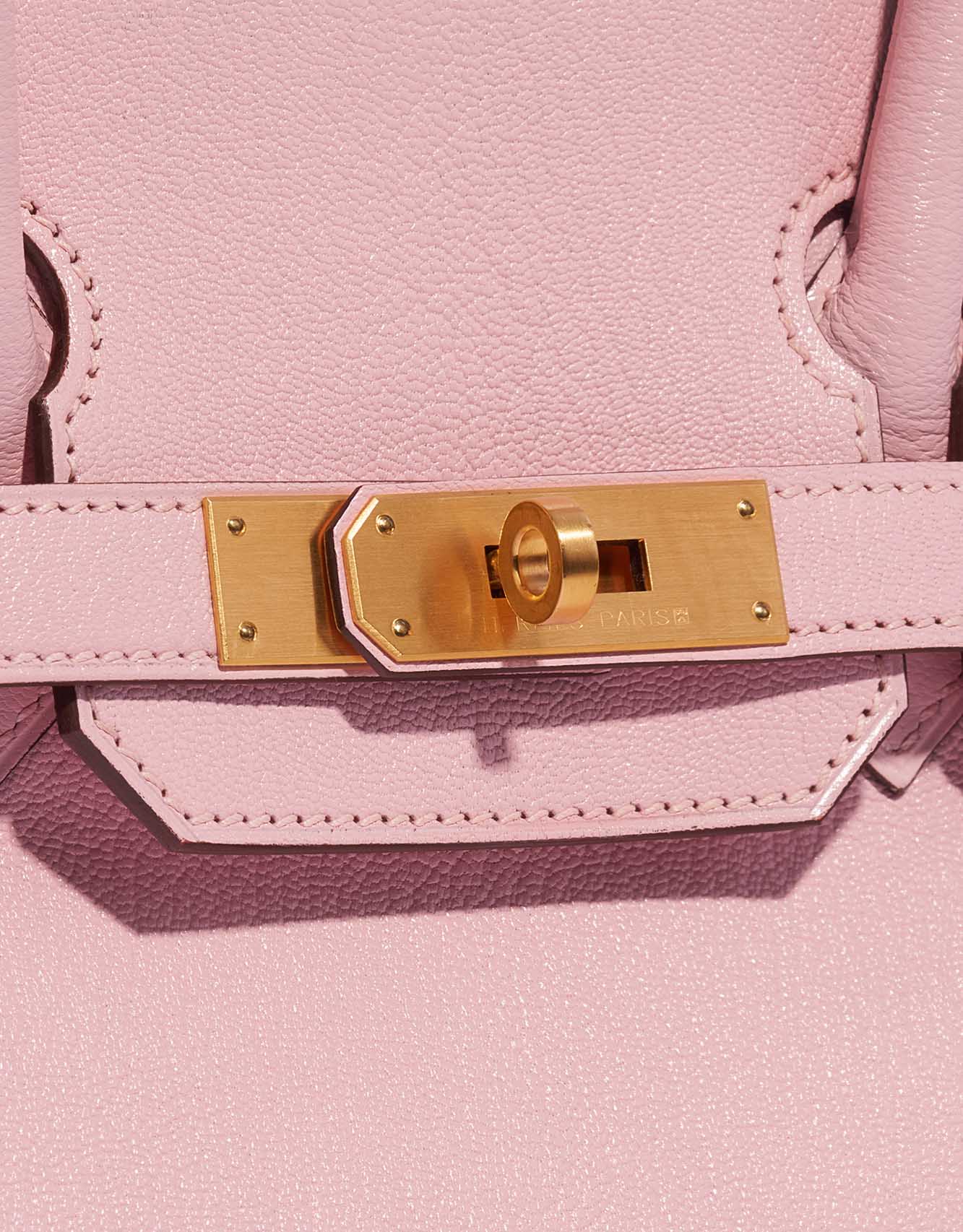 Pre-owned Hermès bag Birkin 30 Custom Made Chèvre Mysore Rose Sakura / Vermillion Pink, Rose Closing System | Sell your designer bag on Saclab.com