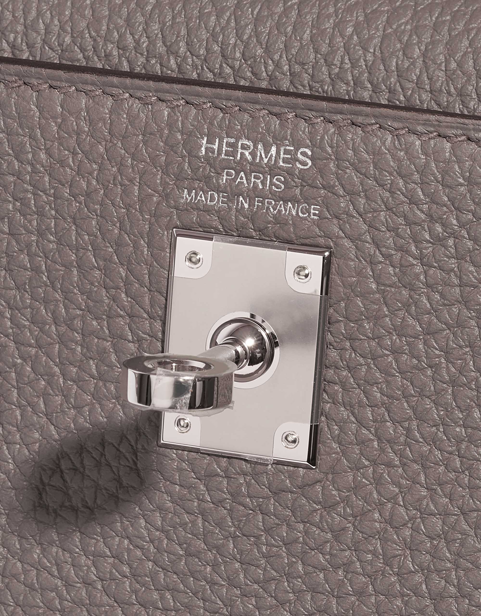 Hermes Kelly Bag 25cm Etain Tin Grey Epsom Palladium Hardware