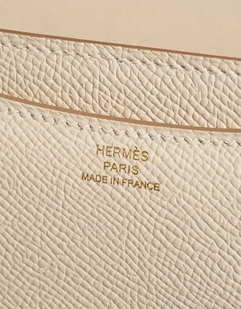 Pre-owned Hermès bag Constance 18 Epsom Craie Beige Logo | Sell your designer bag on Saclab.com