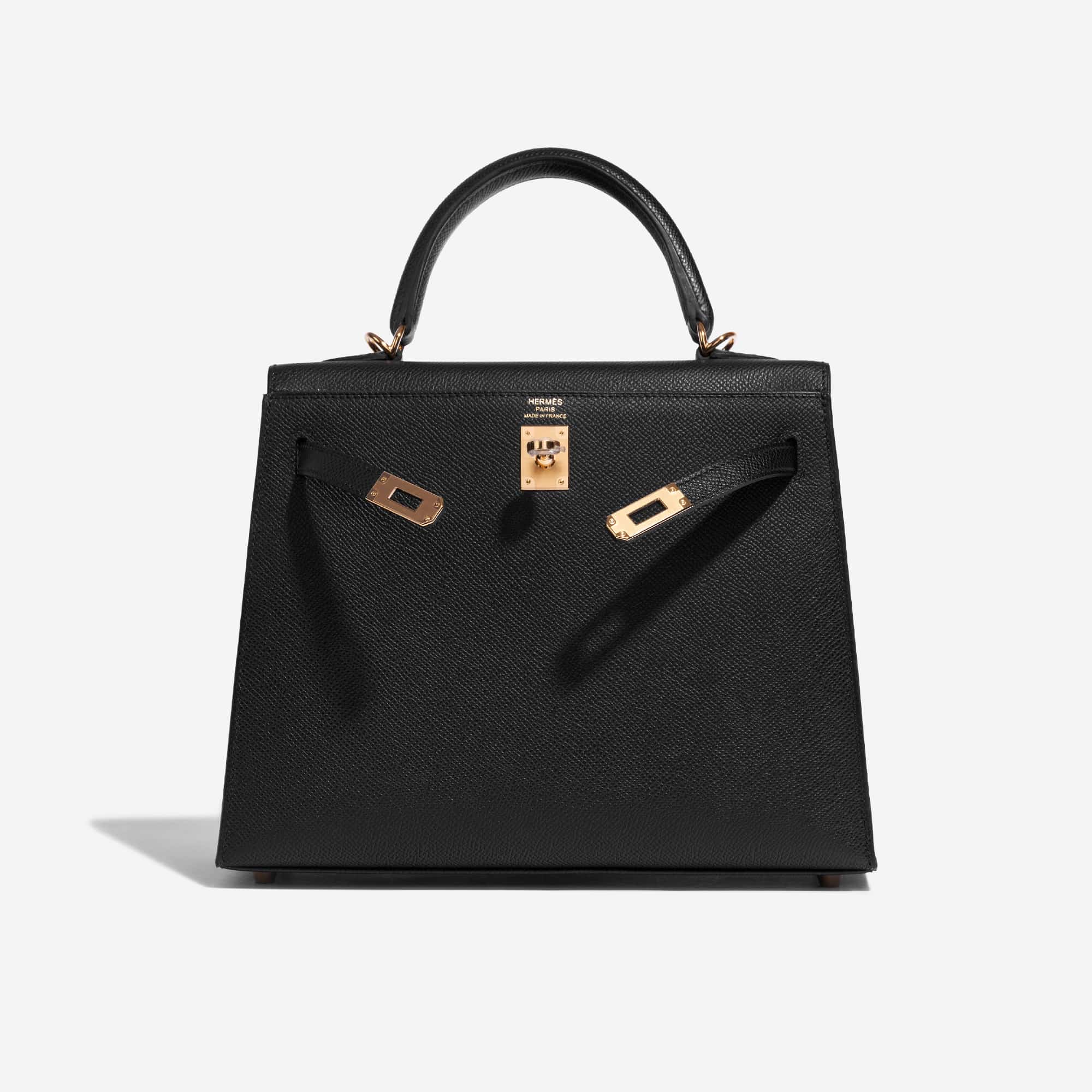 Hermes Kelly bag 25 Sellier Nata Epsom leather Gold hardware