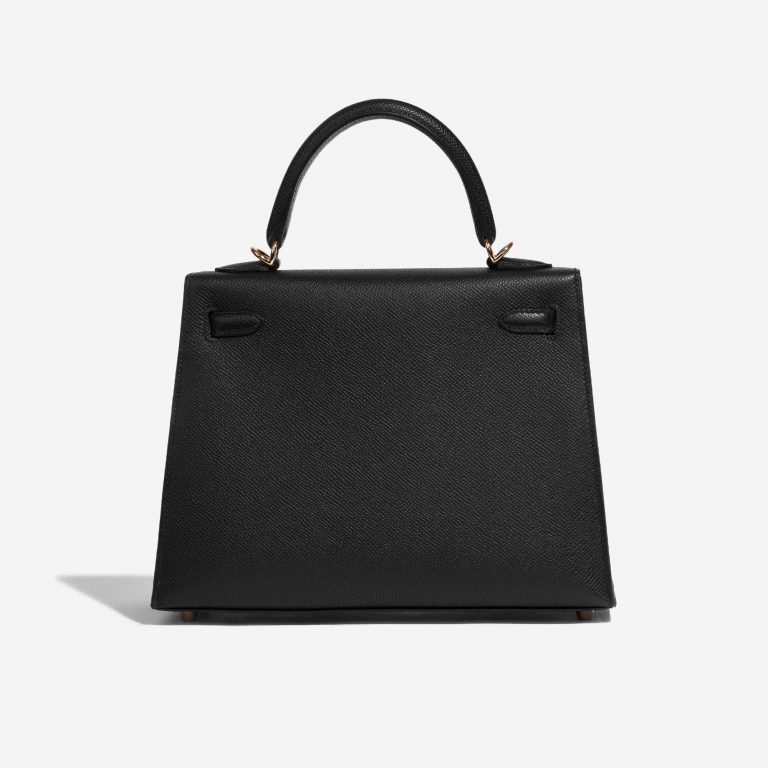 Pre-owned Hermès bag Kelly 25 Epsom Black Black Back | Sell your designer bag on Saclab.com