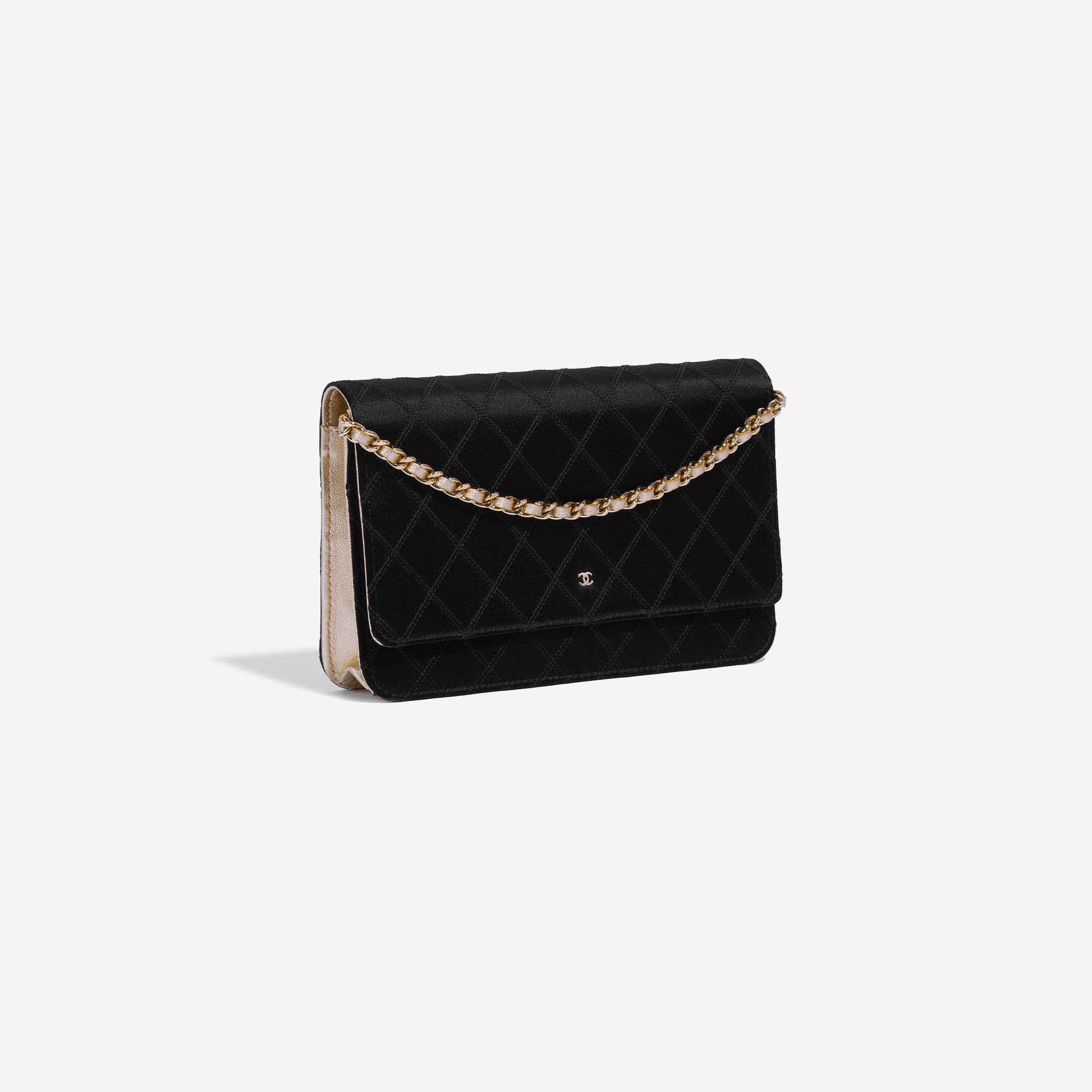 Chanel Pre-owned Kelly Silk-satin Mini Bag - Black