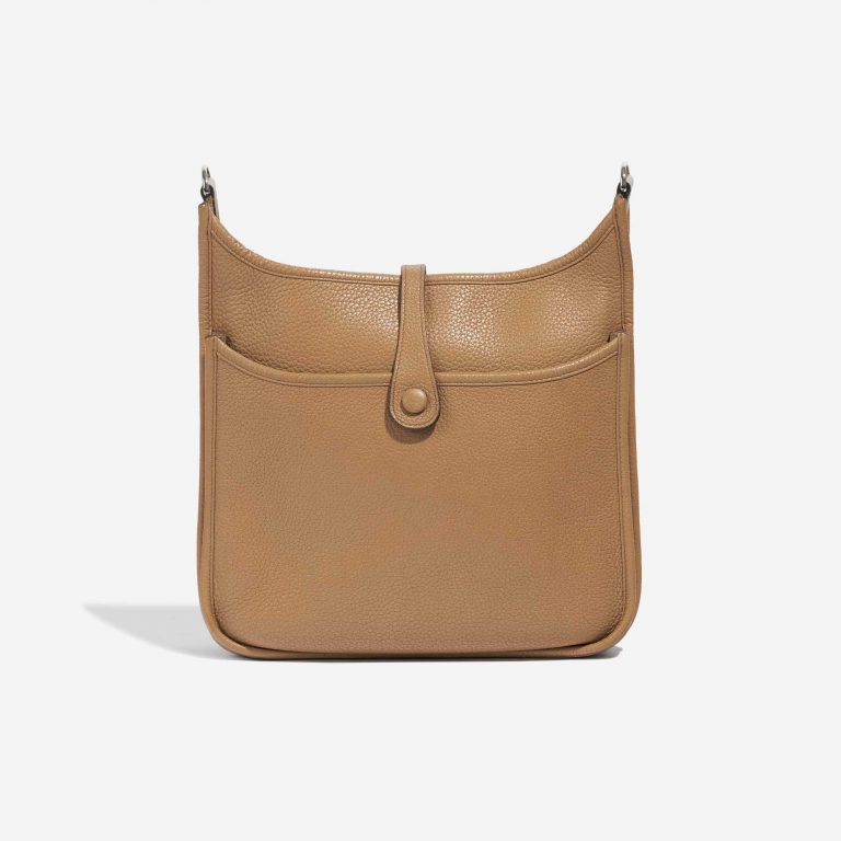 Pre-owned Hermès Tasche Evelyne 29 Clemence Tabac Camel Brown Back | Verkaufen Sie Ihre Designer-Tasche auf Saclab.com