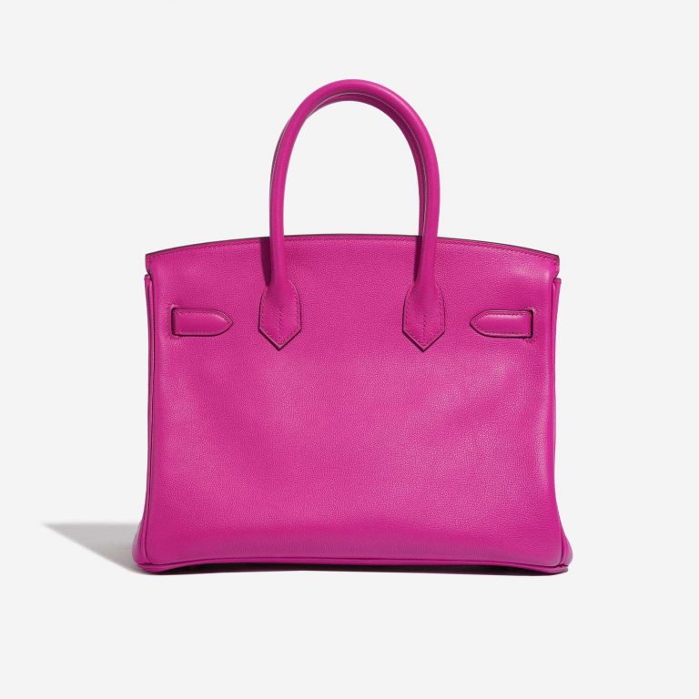 Pre-owned Hermès bag Birkin 30 Clemence Magnolia Pink Back | Sell your designer bag on Saclab.com