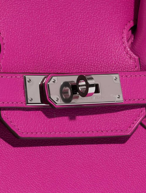 Pre-owned Hermès bag Birkin 30 Clemence Magnolia Pink Closing System | Sell your designer bag on Saclab.com