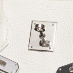 Pre-owned Hermès bag Birkin 35 Clemence White White Logo | Sell your designer bag on Saclab.com