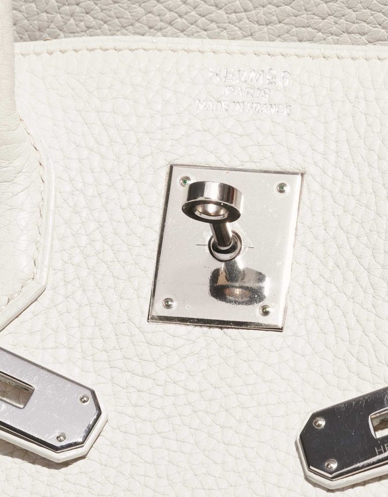 Sac Hermès Birkin 35 Clémence White White Front | Vendez votre sac de créateur sur Saclab.com