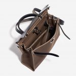Pre-owned Hermès bag Herbag 31 Canvas / Vache Hunter  Etoupe / Blue Indigo Brown Inside | Sell your designer bag on Saclab.com