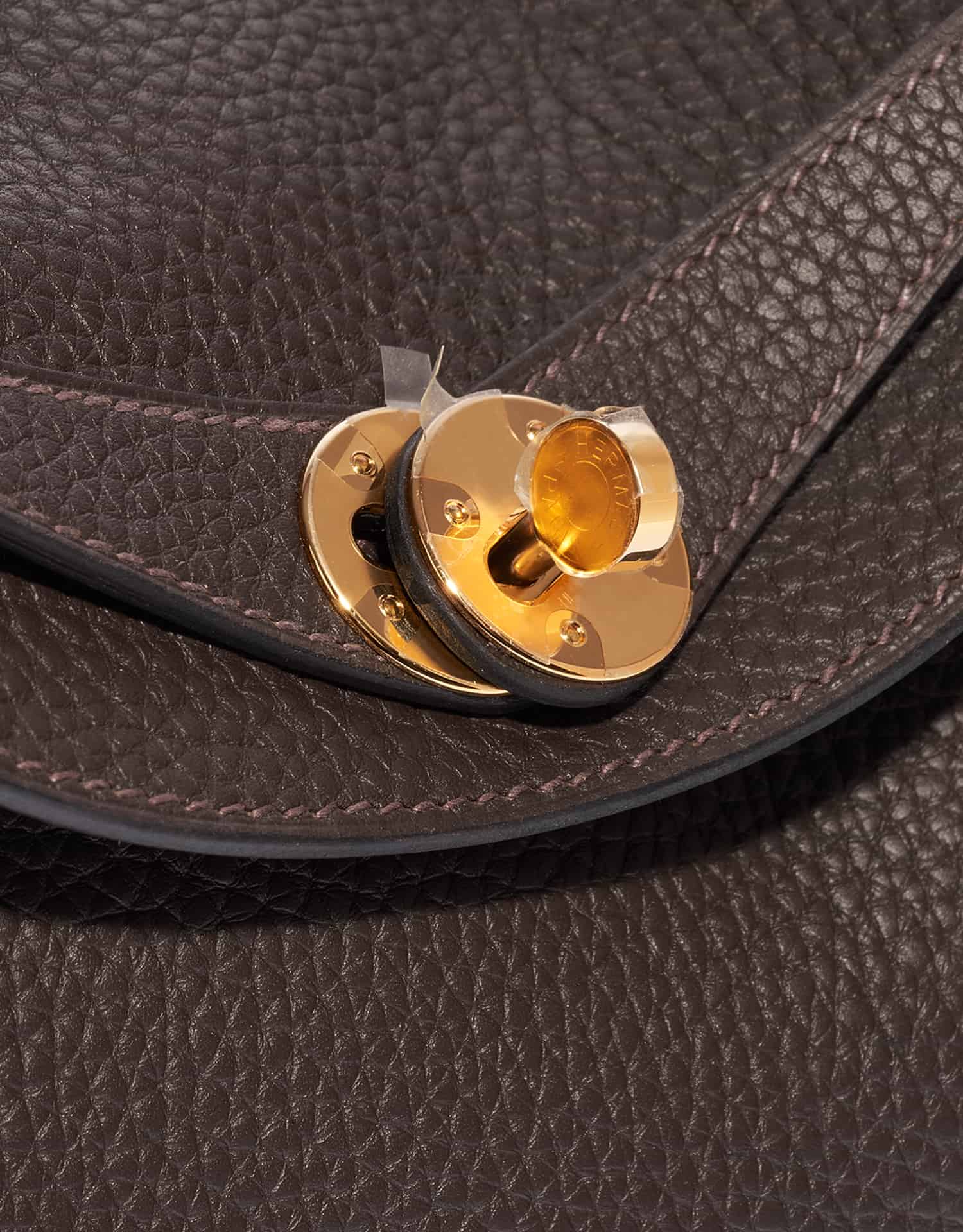 HERMES Taurillon Clemence Lindy 26 Gold 1296994