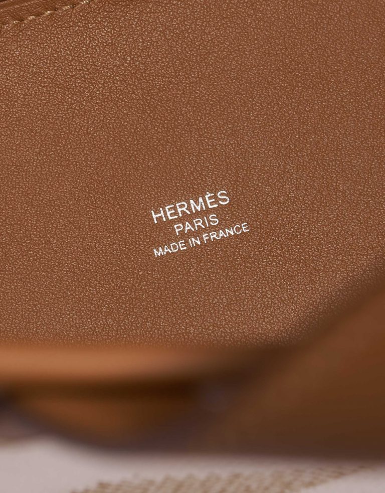 Sac Hermès Cabas H en Biais 27 Toile H / Swift Ecru / Nature / Gold Beige, Brown, White Logo | Vendez votre sac de créateur sur Saclab.com