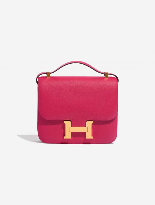 Pre-owned Hermès bag Constance 24 Evercolour Rose Mexico Pink Front | Sell your designer bag on Saclab.com