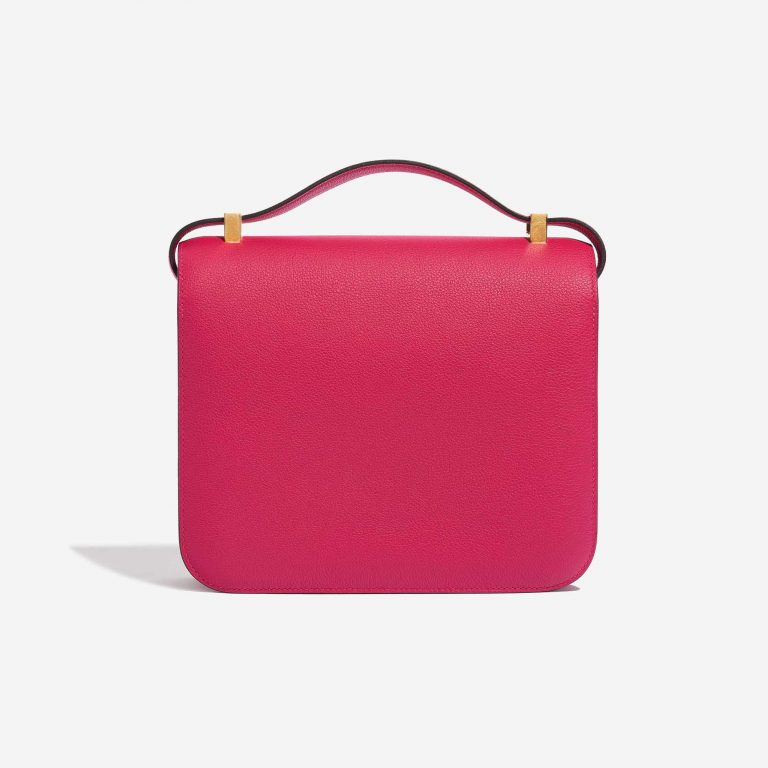 Pre-owned Hermès bag Constance 24 Evercolor Rose Mexico Pink Back | Sell your designer bag on Saclab.com