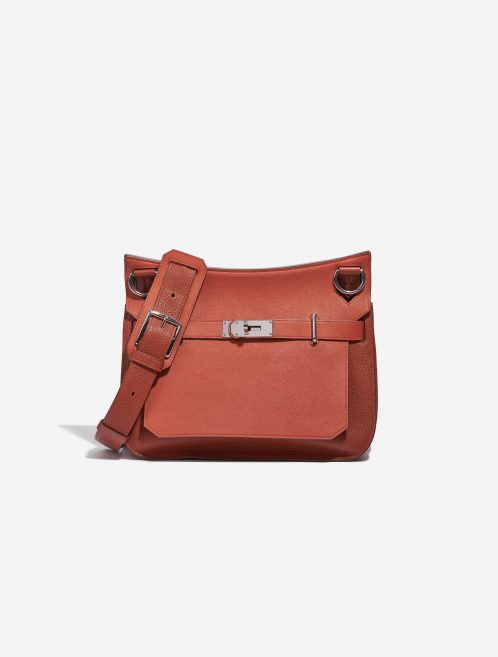 Pre-owned Hermès bag Jypsière 31 Clemence / Swift Bougainvillier Red Front | Sell your designer bag on Saclab.com