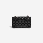 Pre-owned Chanel bag Timeless Mini Rectangular Patent Leather Black Black Back | Sell your designer bag on Saclab.com