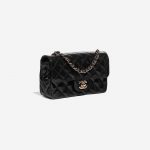 Pre-owned Chanel bag Timeless Mini Rectangular Patent Leather Black Black Side Front | Sell your designer bag on Saclab.com
