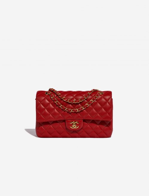 Pre-owned Chanel bag Timeless Medium Lambskin Red Red Front | Sell your designer bag on Saclab.com