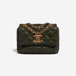 Pre-owned Chanel bag Timeless Small Calfskin Green Green Front | Sell your designer bag on Saclab.com