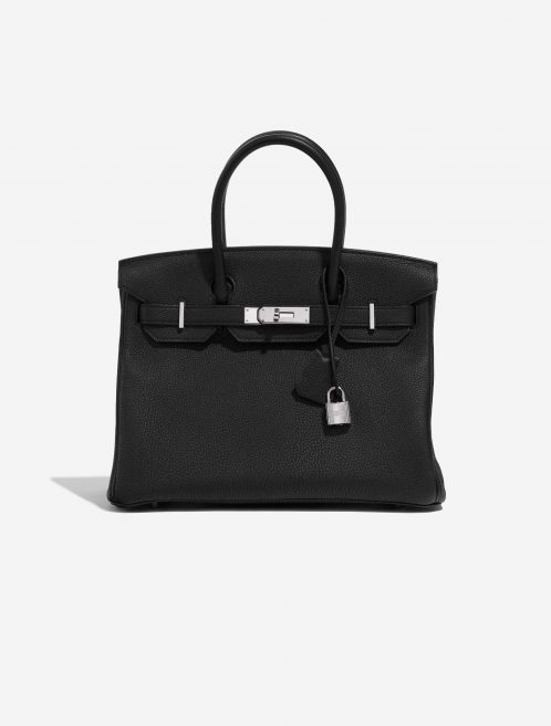 Pre-owned Hermès bag Birkin 30 Togo Black Black Front | Sell your designer bag on Saclab.com