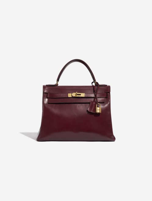 Pre-owned Hermès Tasche Kelly 28 Box Rouge H Red Front | Verkaufen Sie Ihre Designer-Tasche auf Saclab.com