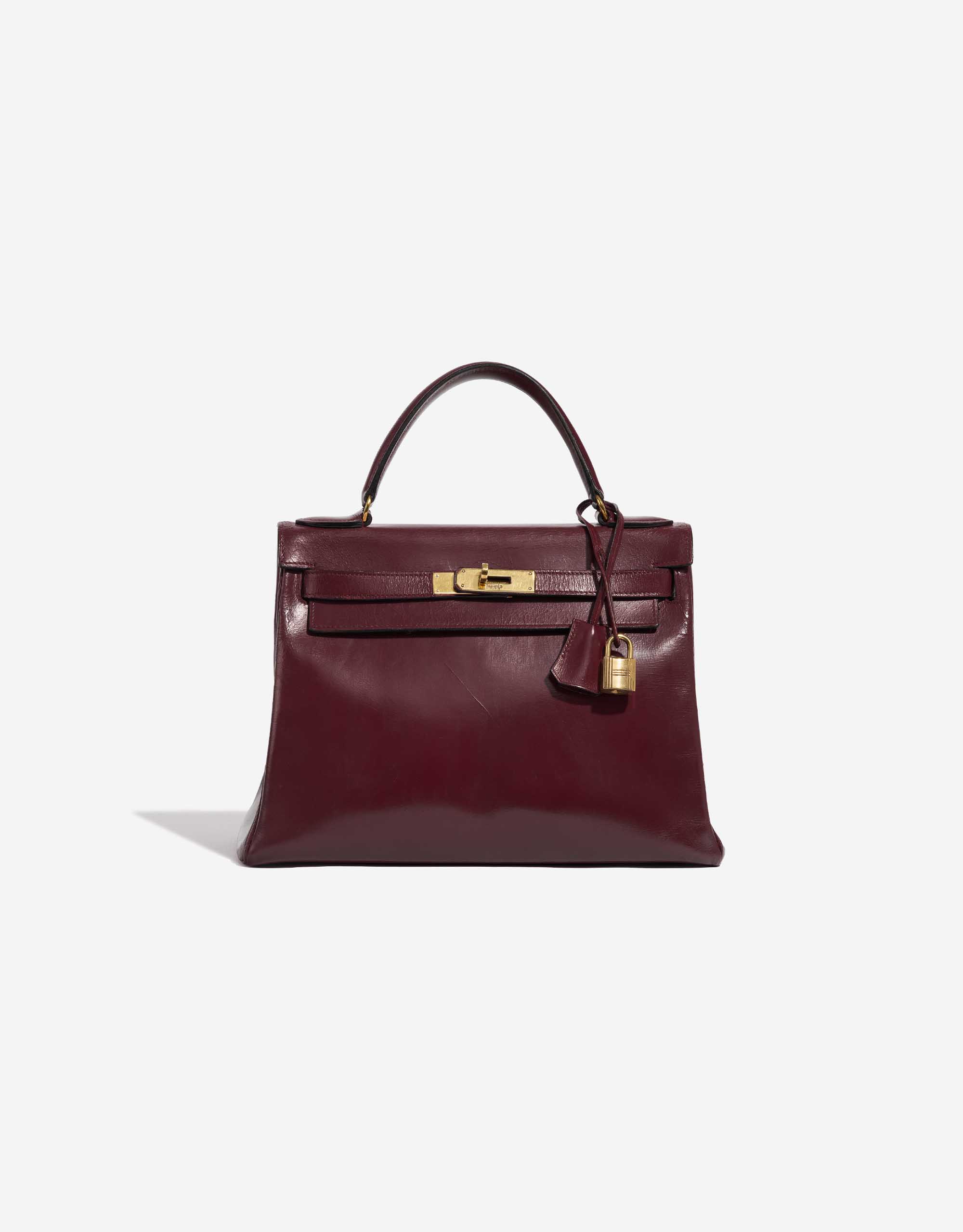 My new old Hermes kelly in box leather in Rouge H l🍷 A deep