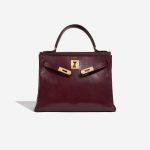Pre-owned Hermès bag Kelly 28 Box Rouge H Red Front Open | Sell your designer bag on Saclab.com