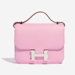 Pre-owned Hermès bag Constance 18 Epsom Mauve Sylvestre Pink Front | Sell your designer bag on Saclab.com