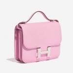 Pre-owned Hermès bag Constance 18 Epsom Mauve Sylvestre Pink Side Front | Sell your designer bag on Saclab.com