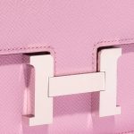 Pre-owned Hermès bag Constance 18 Epsom Mauve Sylvestre Pink Closing System | Sell your designer bag on Saclab.com