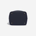 Pre-owned Hermès bag Picotin Touch 22 Matte Alligator / Clemence Blue Nuit / Blue Marine Blue Bottom | Sell your designer bag on Saclab.com