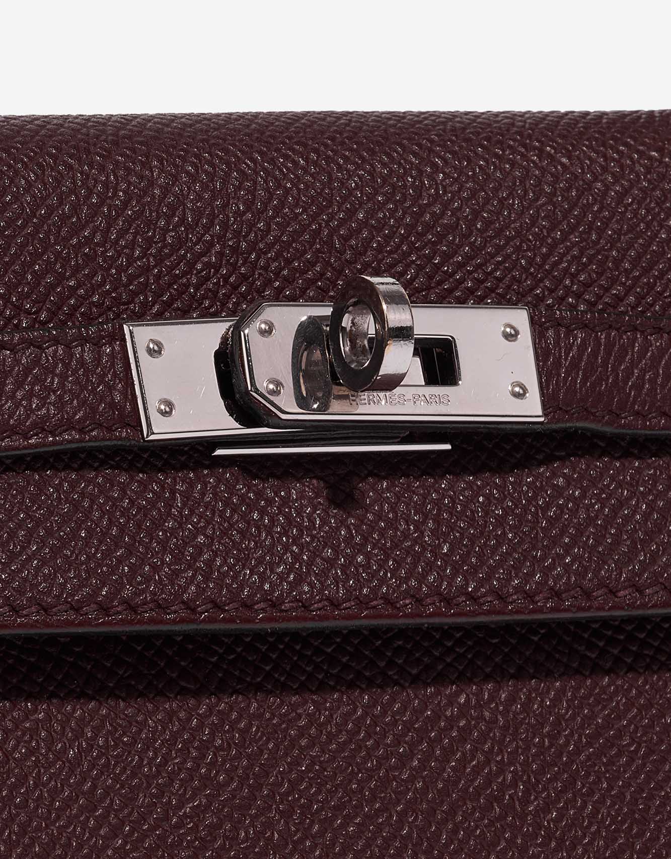 Hermes Kelly Verso bag 25 Sellier Rouge coeur/ Rouge grenat Epsom leather  Silver hardware