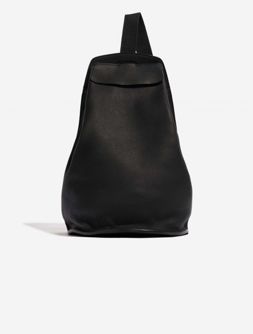 Pre-owned Hermès bag Sherpa Backpack Togo Black Black Front | Sell your designer bag on Saclab.com