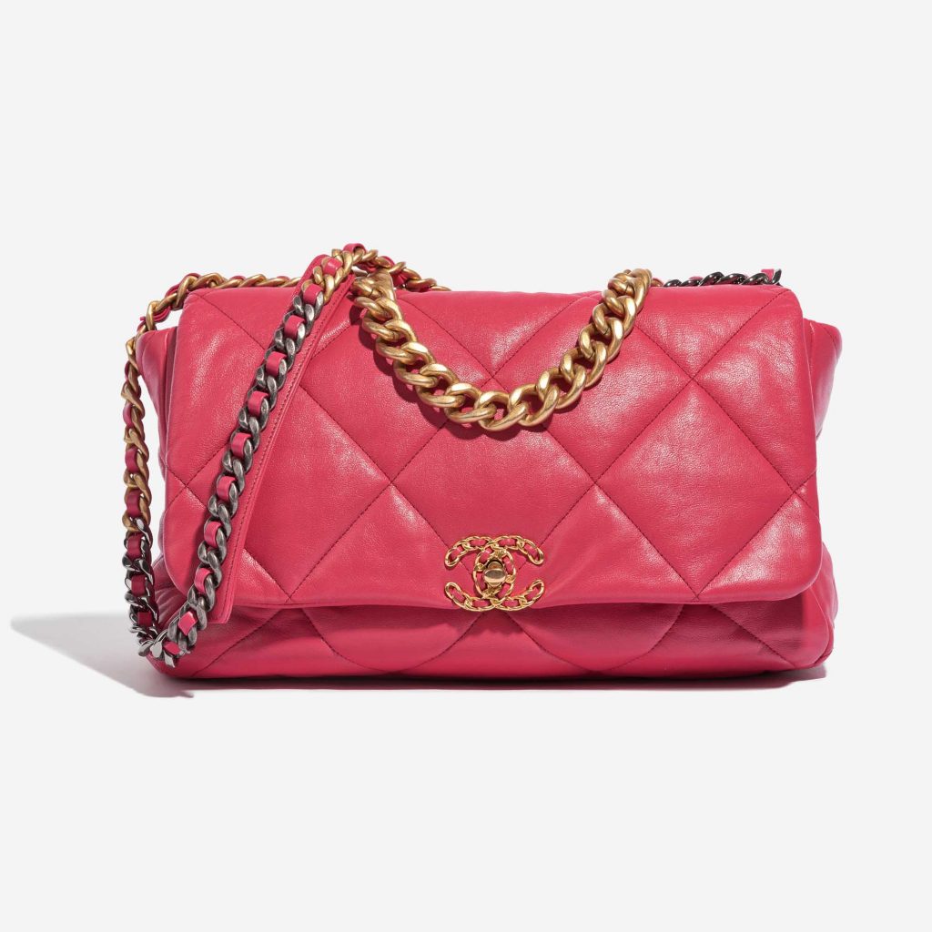 Chanel 19 Maxi Flap Bag Lamb Pink 