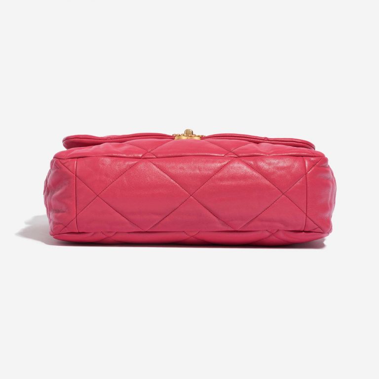 Pre-owned Chanel Tasche 19 Maxi Flap Bag Lammleder  Pink Pink Bottom | Verkaufen Sie Ihre Designer-Tasche auf Saclab.com