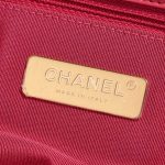 Pre-owned Chanel bag 19 Maxi Flap Bag Lamb Pink Pink Logo | Sell your designer bag on Saclab.com