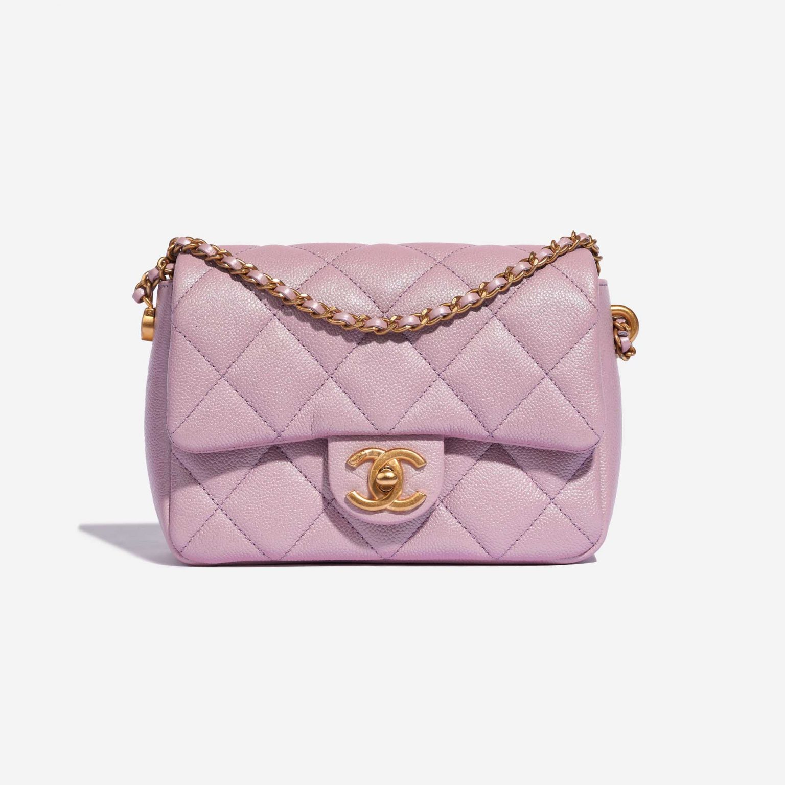 Chanel Timeless 21K Square Caviar Lilac Adjustable | SACLÀB