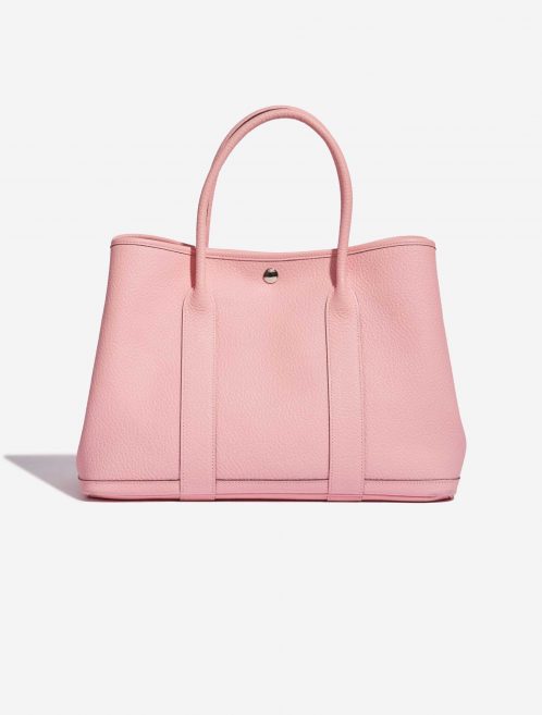 Pre-owned Hermès bag Garden Party 36 Clemence Rose Sakura Pink Front | Sell your designer bag on Saclab.com