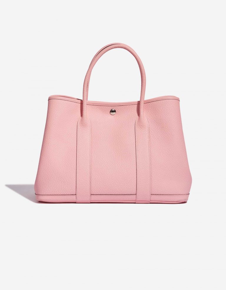Pre-owned Hermès bag Garden Party 36 Clemence Rose Sakura Pink Front | Sell your designer bag on Saclab.com
