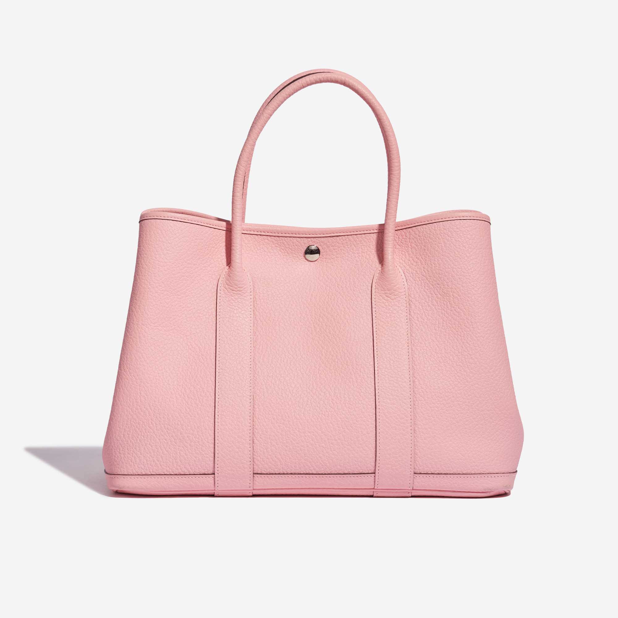 Pre-owned Hermès Tasche Garden Party 36 Clemence Rose Sakura Pink Front | Verkaufen Sie Ihre Designer-Tasche auf Saclab.com