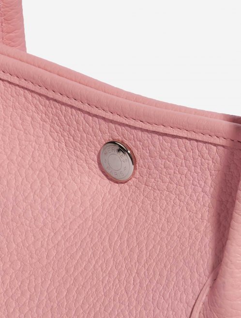 Pre-owned Hermès bag Garden Party 36 Clemence Rose Sakura Pink Closing System | Sell your designer bag on Saclab.com
