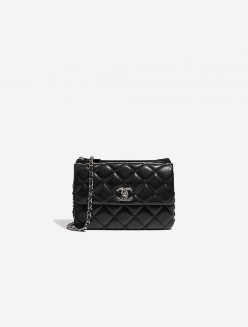 Pre-owned Chanel bag Timeless Small Flap Bag Lamb Black Black Front | Sell your designer bag on Saclab.com