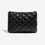 Pre-owned Chanel bag Timeless Small Flap Bag Lamb Black Black Back | Sell your designer bag on Saclab.com