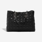 Pre-owned Dior bag Shopper Medium Lamb Black Black Back | Sell your designer bag on Saclab.com