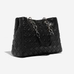 Pre-owned Dior bag Shopper Medium Lamb Black Black Side Front | Sell your designer bag on Saclab.com